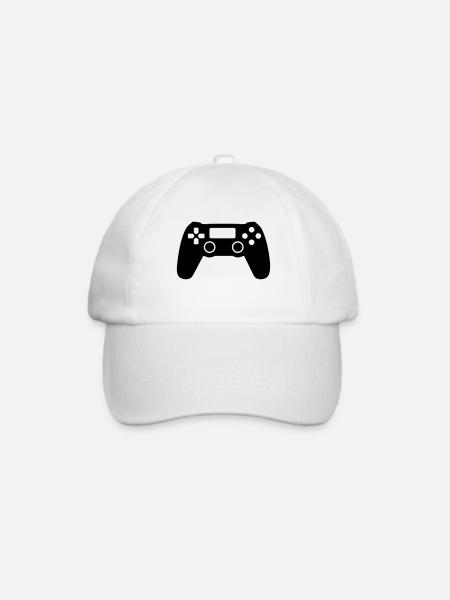 Gaming - Baseballkappe - Weiß/Weiß