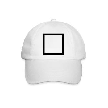 Dickes Viereck - Baseballkappe - Weiß/Weiß - Vorne