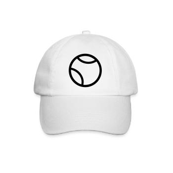 Tennisball - Baseballkappe - Weiß/Weiß - Vorne