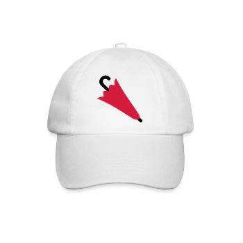 Regenschirm - Baseballkappe - Weiß/Weiß - Vorne