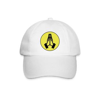 Beten Hände Kreis - Baseballkappe - Weiß/Weiß - Vorne