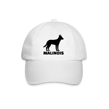 Malinois - Baseballkappe - Weiß/Weiß - Vorne