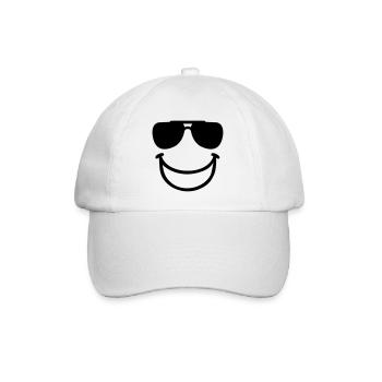Lachen - Baseballkappe - Weiß/Weiß - Vorne