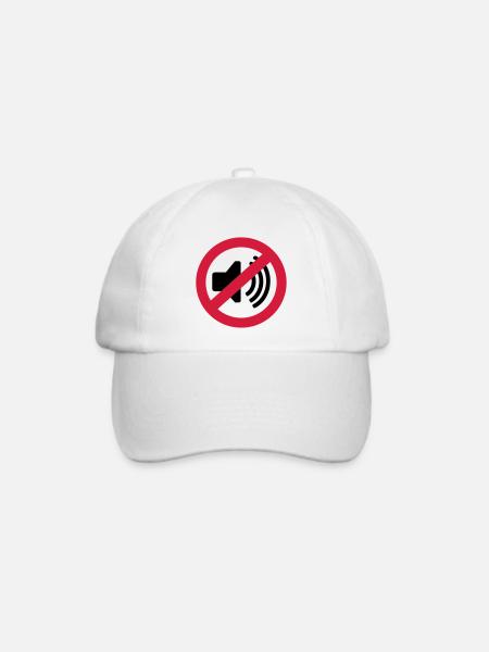 Musik Verbot - Baseballkappe - Weiß/Weiß