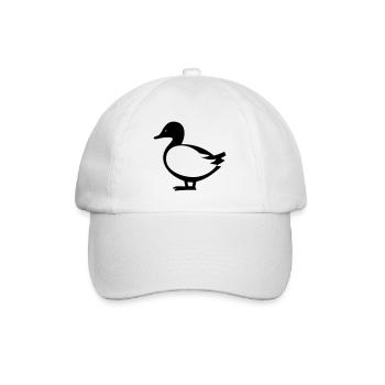 Ente - Baseballkappe - Weiß/Weiß - Vorne