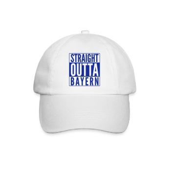STRAIGHT OUTTA BAYERN - Baseballkappe - Weiß/Weiß - Vorne