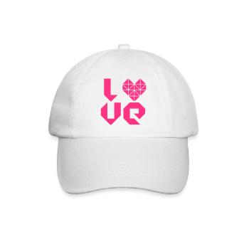 I LOVE - Baseballkappe - Weiß/Weiß - Vorne