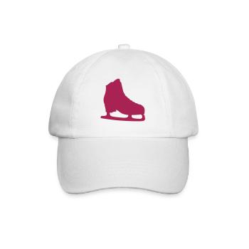 Schlittschuh-Eisschuhfigur - Baseballkappe - Weiß/Weiß - Vorne