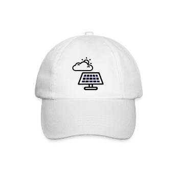 Solar Energie Panele - Baseballkappe - Weiß/Weiß - Vorne