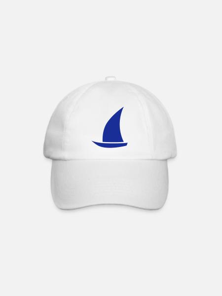 segelboot - Baseballkappe - Weiß/Weiß