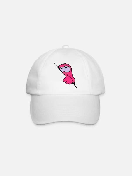 Monsterbaby - Baseballkappe - Weiß/Weiß
