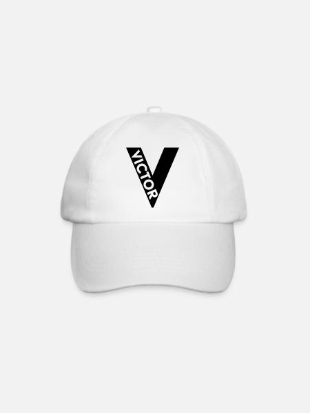NATO V - Baseballkappe - Weiß/Weiß