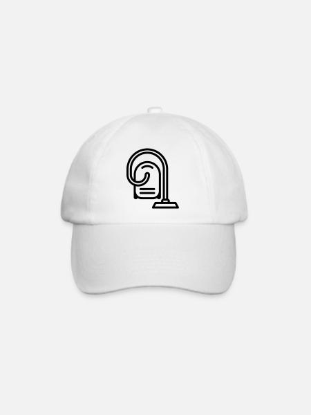 Staubsauger - Baseballkappe - Weiß/Weiß