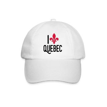 quebec - Baseballkappe - Weiß/Weiß - Vorne
