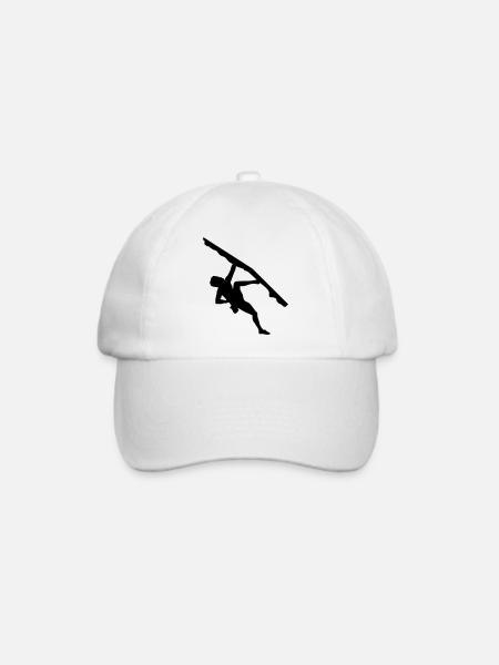Klettern, Kletterer - Baseballkappe - Weiß/Weiß