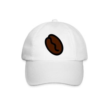 Kaffeebohne Kaffee coffee bean - Baseballkappe - Weiß/Weiß - Vorne