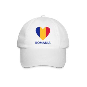Rumänische Liebe - Baseballkappe - Weiß/Weiß - Vorne