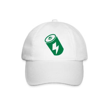 batterie - Baseballkappe - Weiß/Weiß - Vorne