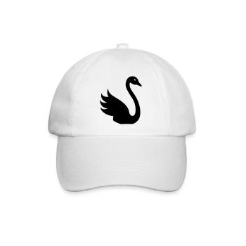 Schwan - Baseballkappe - Weiß/Weiß - Vorne