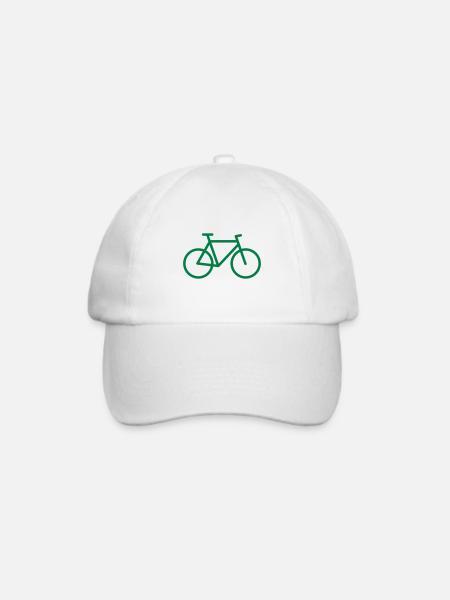 FAHRRAD-SYMBOL - Baseballkappe - Weiß/Weiß