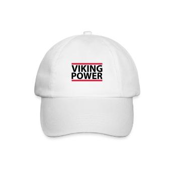 Viking Power - Baseballkappe - Weiß/Weiß - Vorne