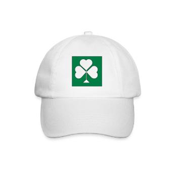 Kleeblatt - Baseballkappe - Weiß/Weiß - Vorne