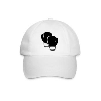 Boxhandschuhe - Baseballkappe - Weiß/Weiß - Vorne