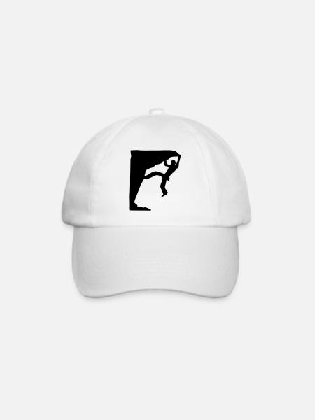 bouldern - Baseballkappe - Weiß/Weiß