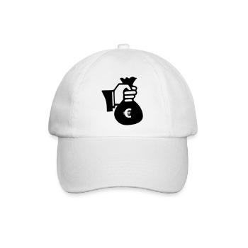 Dollar Geld Money - Baseballkappe - Weiß/Weiß - Vorne