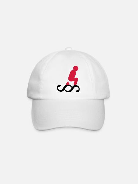 Scheiss auf das Gesetz - Baseballkappe - Weiß/Weiß