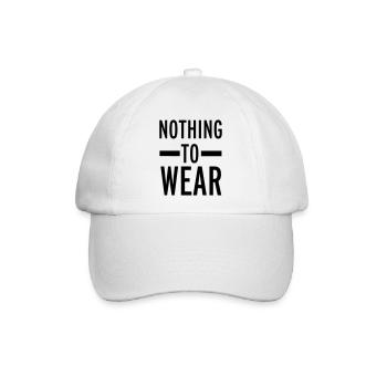 Nothing To Wear - Baseballkappe - Weiß/Weiß - Vorne