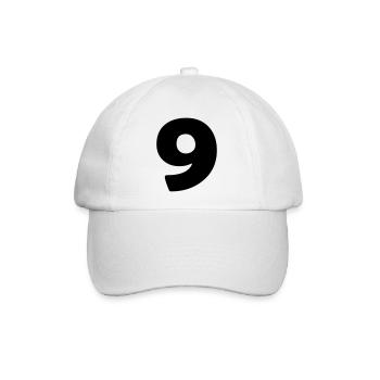 9 - Baseballkappe - Weiß/Weiß - Vorne