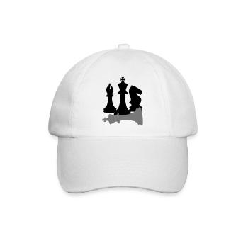 Schach, schachmatt - Baseballkappe - Weiß/Weiß - Vorne