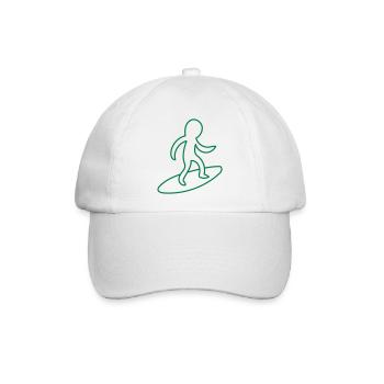 Lil Surfing Guy - Baseballkappe - Weiß/Weiß - Vorne