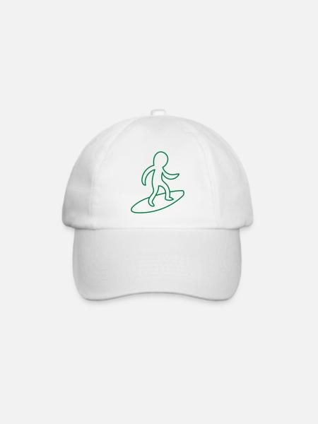 Lil Surfing Guy - Baseballkappe - Weiß/Weiß