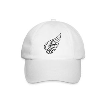 Engelsflügel - Baseballkappe - Weiß/Weiß - Vorne