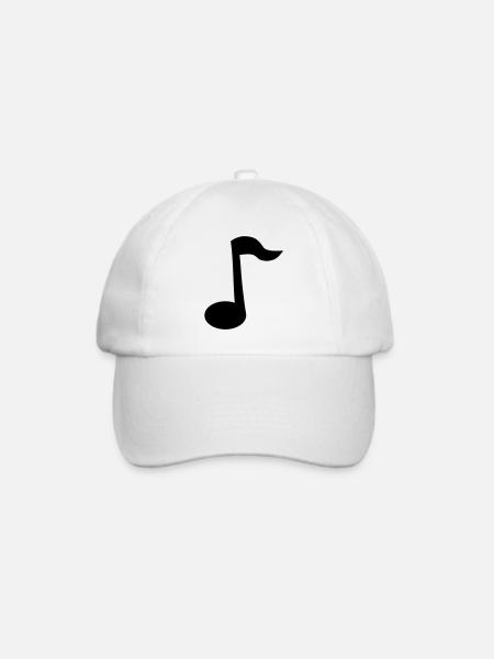 Note - Baseballkappe - Weiß/Weiß