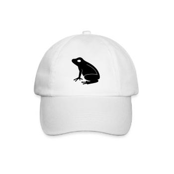 Frosch - Baseballkappe - Weiß/Weiß - Vorne