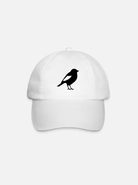 Vögelchen - Baseballkappe - Weiß/Weiß