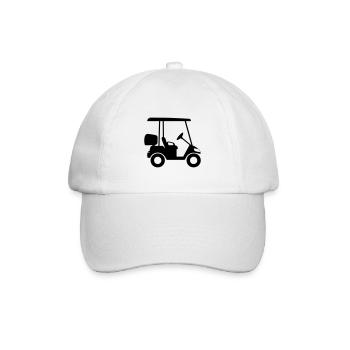 Golfwagen - Baseballkappe - Weiß/Weiß - Vorne