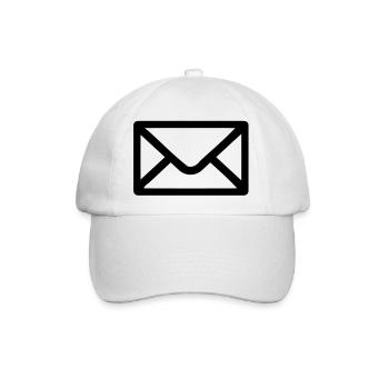 Brief Umschlag - Baseballkappe - Weiß/Weiß - Vorne