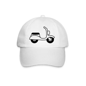 Moped - Baseballkappe - Weiß/Weiß - Vorne