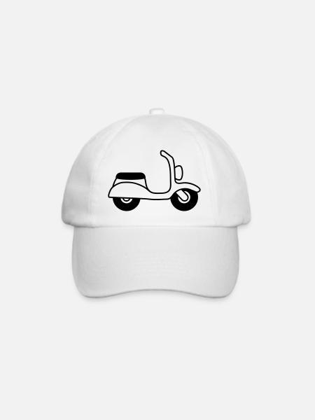 Moped - Baseballkappe - Weiß/Weiß
