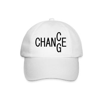 CHANCE / CHANGE, Motivation - Baseballkappe - Weiß/Weiß - Vorne