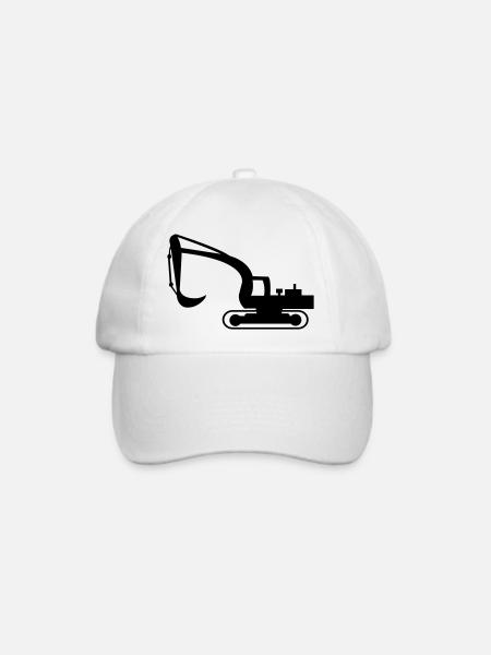 bagger - Baseballkappe - Weiß/Weiß