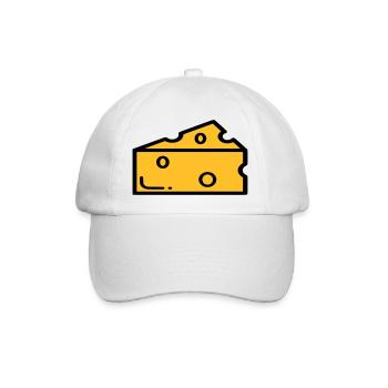 Käse - Baseballkappe - Weiß/Weiß - Vorne