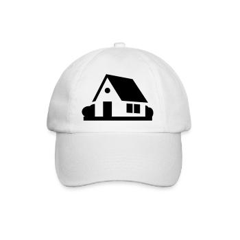 Haus - Baseballkappe - Weiß/Weiß - Vorne