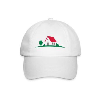 Haus - Baseballkappe - Weiß/Weiß - Vorne