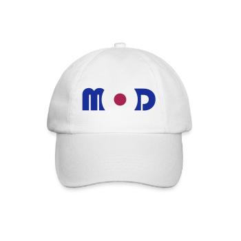 Mod Logo - Baseballkappe - Weiß/Weiß - Vorne