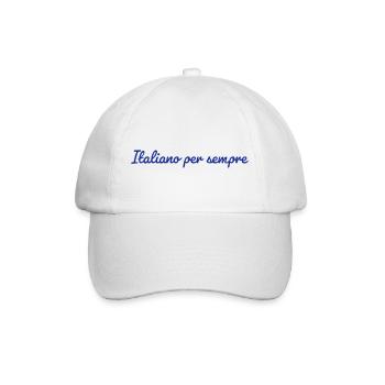 Italiano pro Semper - Baseballkappe - Weiß/Weiß - Vorne